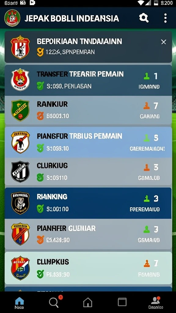 Akses langsung ke statistik dan berita terkini.