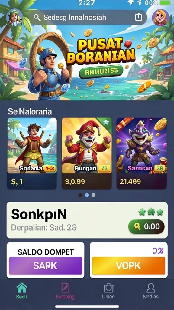 Fitur interaksi sosial yang membuat bermain lebih seru.