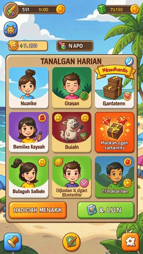 Berbagai pilihan permainan yang tersedia dalam 789BNI.