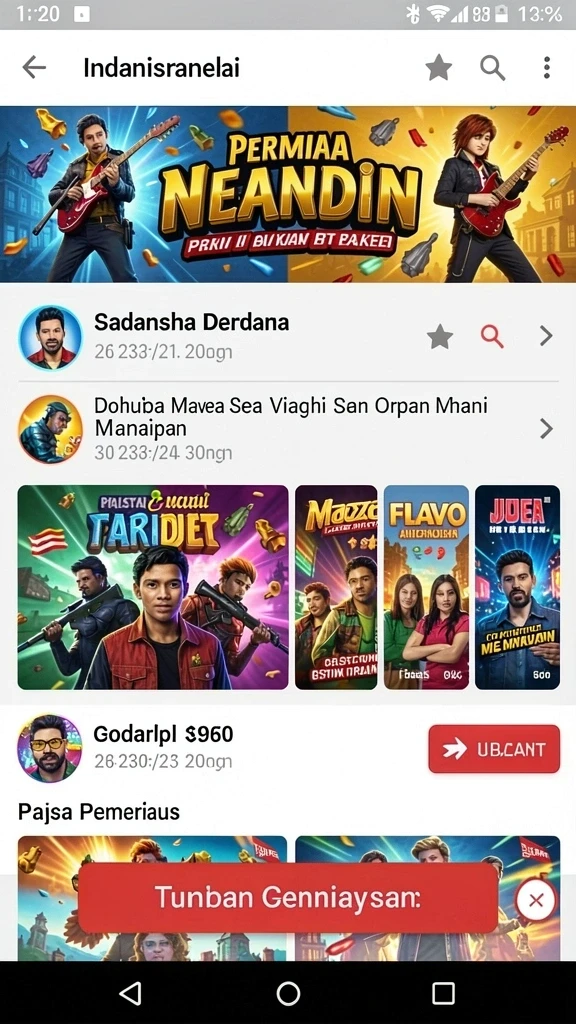 Screenshot menampilkan aksi seru dalam pertempuran.