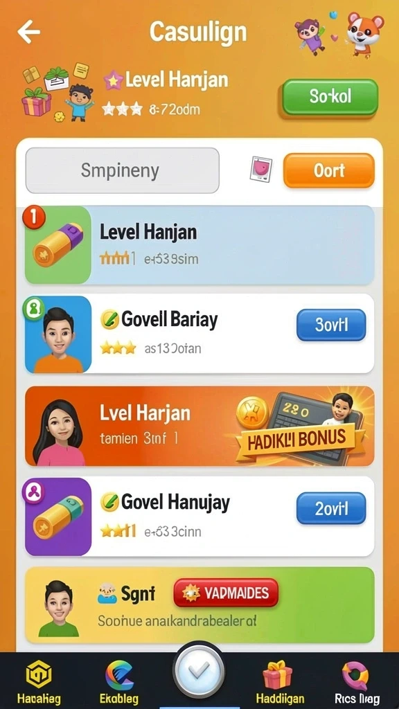 Tampilan awal aplikasi ALBASLOT yang menarik.