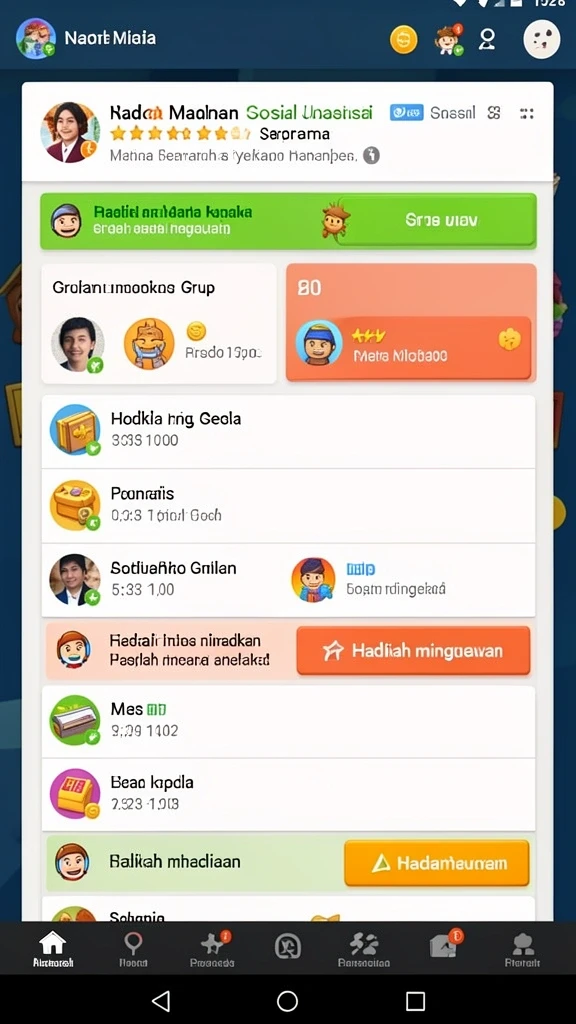 Tampilan antarmuka yang user-friendly.