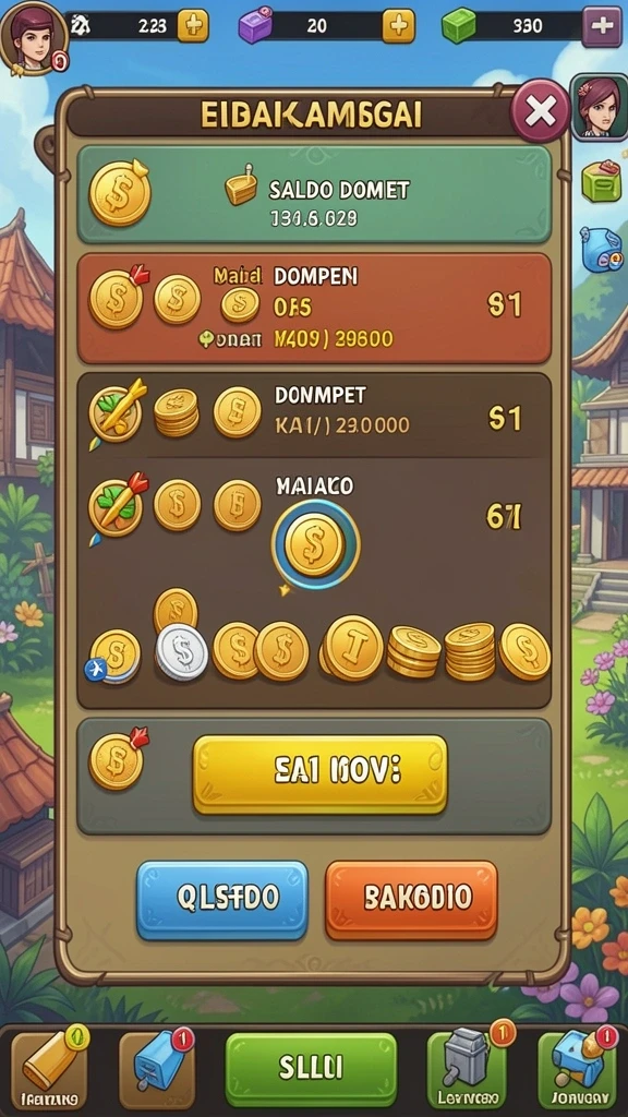 Screenshot permainan poker dengan grafis yang menawan.