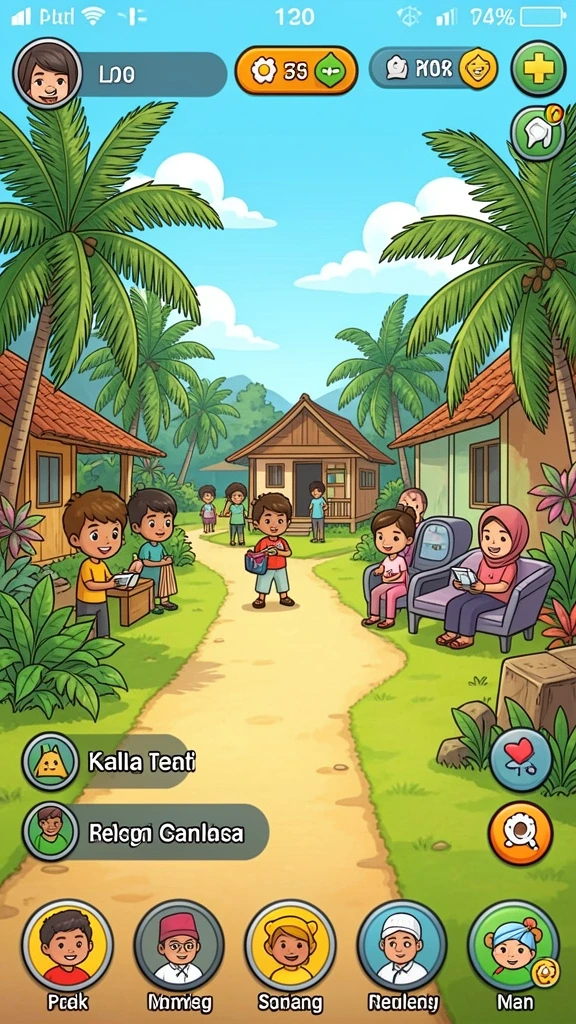 Tangkapan layar pertama menampilkan karakter utama dalam aksi.