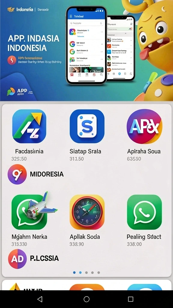 Tampilan menu utama yang menarik dan mudah dinavigasi.