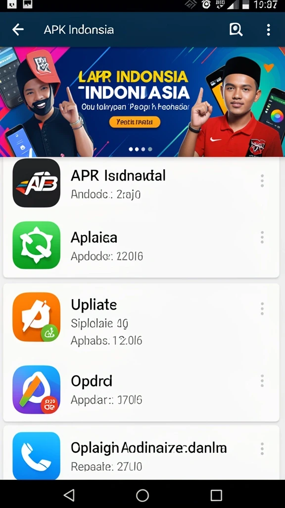 Menu permainan yang mudah dinavigasi.