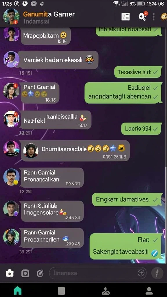Karakter unik dengan kemampuan yang berbeda-beda.