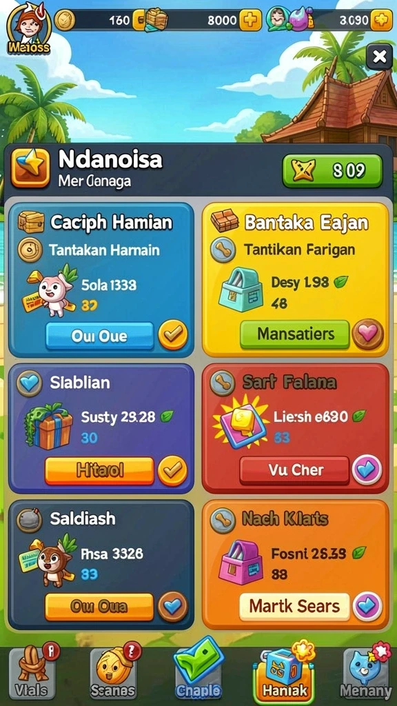 Karakter yang beragam dengan kemampuan unik.