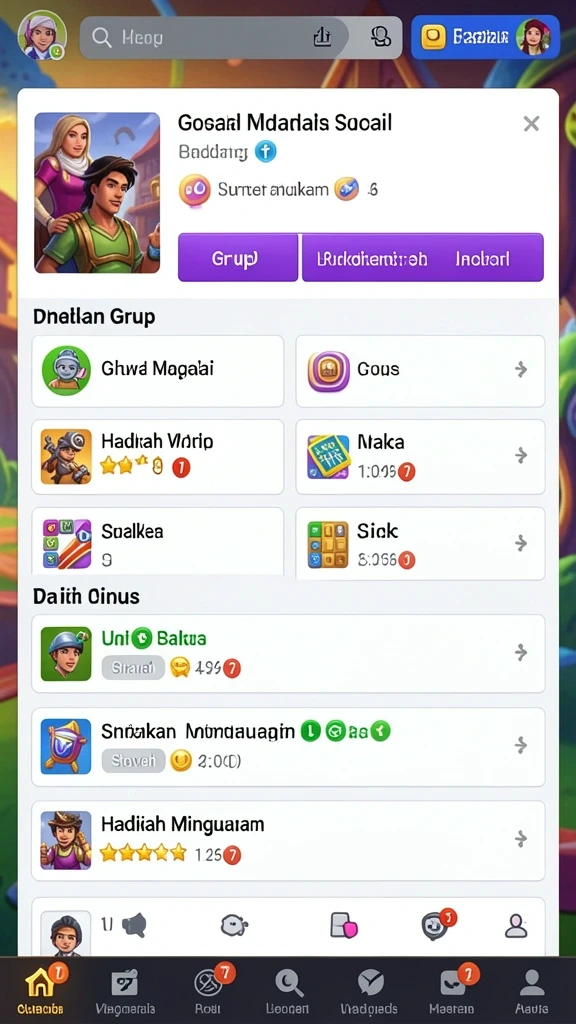 Beragam pilihan permainan menghibur.