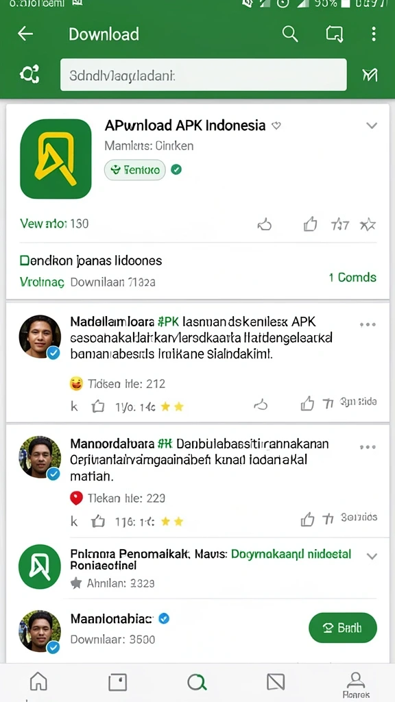 Tampilan menu utama dengan desain menarik.