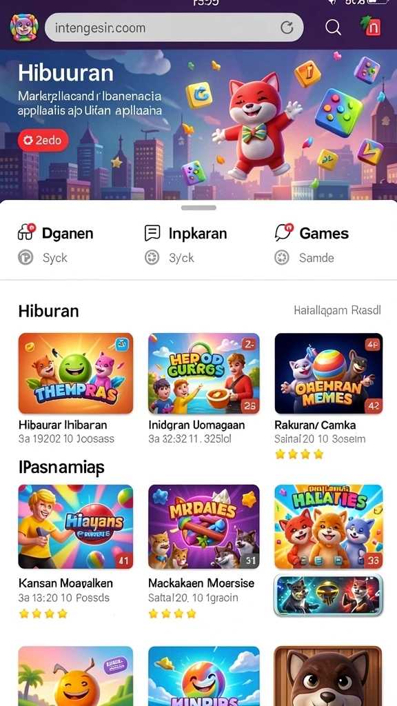 Berbagai karakter unik siap dimainkan.