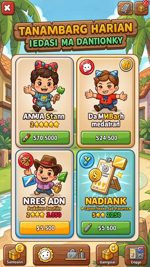 Karakter unik dengan kemampuan khusus yang menambah keseruan.