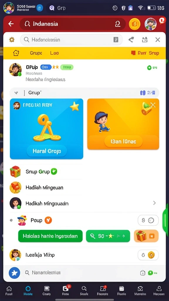 Berbagai permainan menarik dengan grafik yang memukau.
