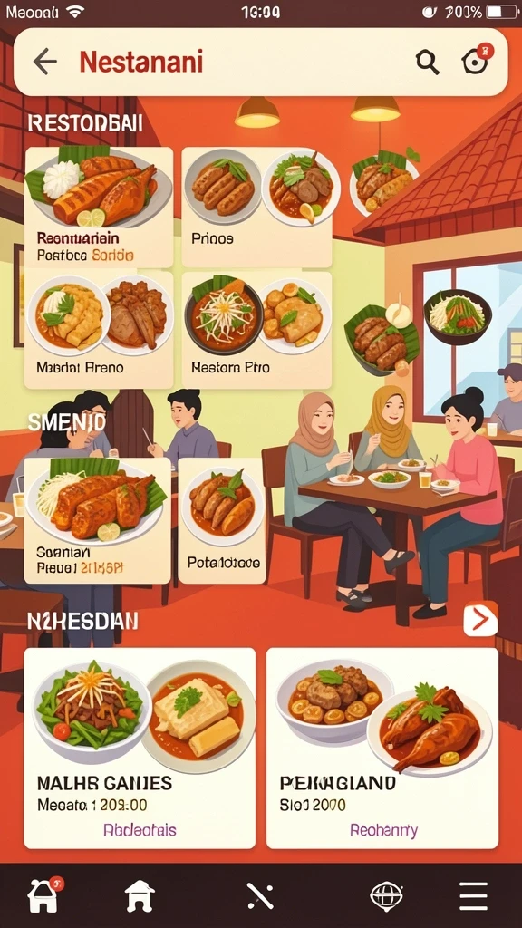 Tampilan antarmuka yang modern dan atraktif.