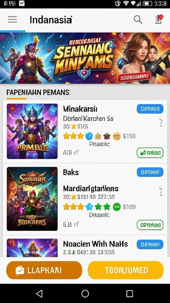 Karakter unik yang dapat dipilih sesuai keinginan.
