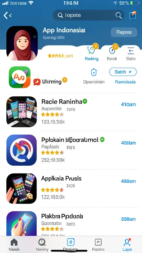 Berbagai jenis permainan judi yang tersedia.