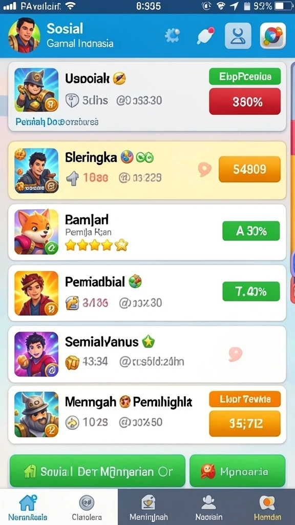 Fitur bonus dan promosi yang menggiurkan.