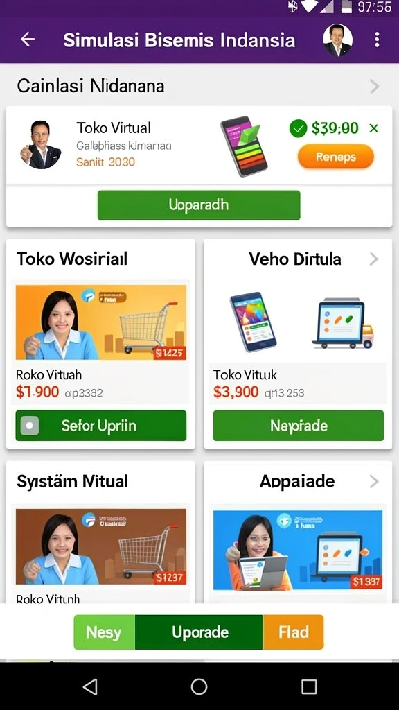Level dengan berbagai tantangan yang menyenangkan.