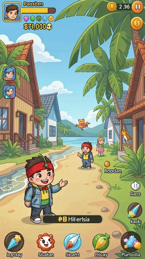 Tangkapan layar ini menunjukkan lingkungan fantastis yang bisa dijelajahi.
