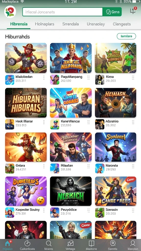 Screenshot menunjukkan karakter panda lucu dalam petualangan.