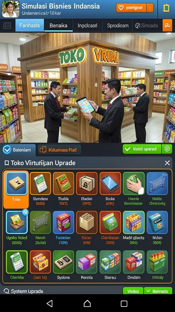 Tampilan antarmuka yang menarik dan user-friendly.