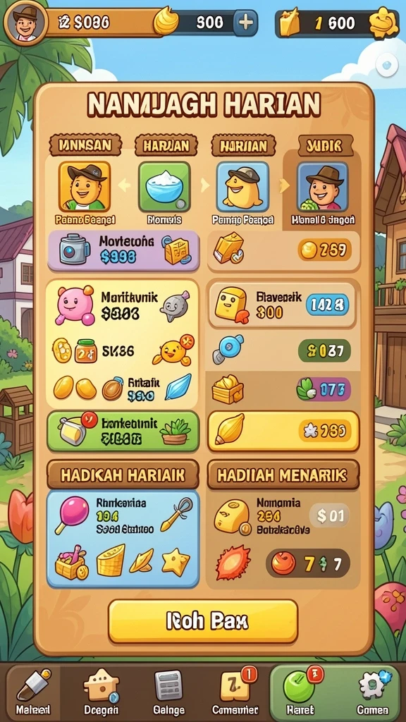 Berbagai pilihan slot dengan tema berbeda.