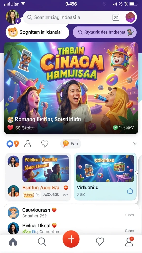 Tampilan awal permainan yang menarik.