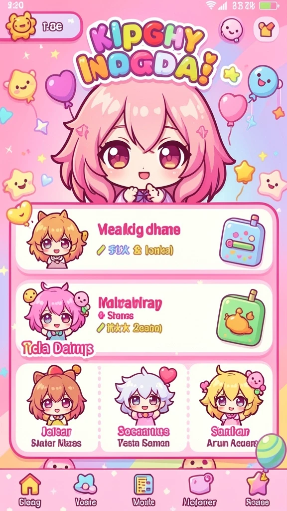 Tampilan awal game yang menarik dan informatif.